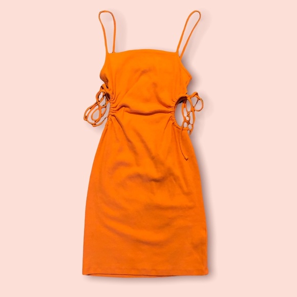 ZARA CUT OUT RIB DRESS - Picture 1 of 10